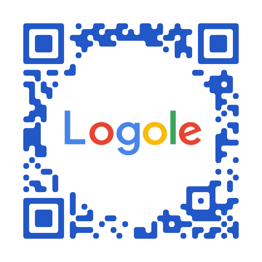 Qurbo visual QR generated from the Logole wordmark.