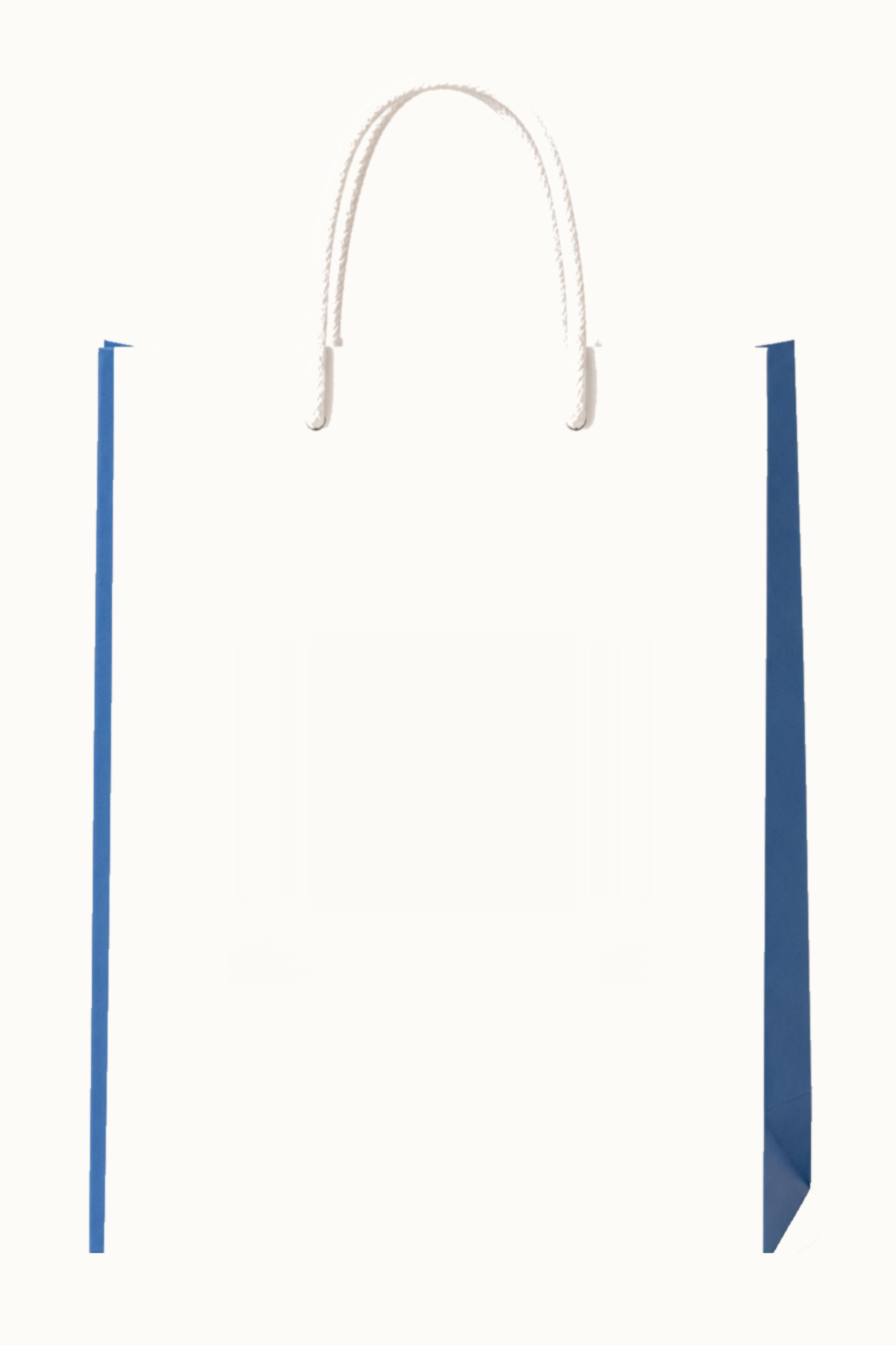 Shopping bag with an IDEA QR label